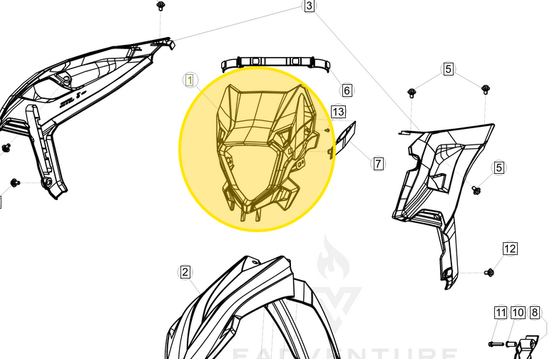 BETA OEM HEADLIGHT MASK BLUE RR 037.43.171.00.32