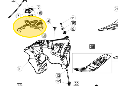 BETA OEM TANK COVER BLUE RR 2T 250-300 040.43.034.00.32