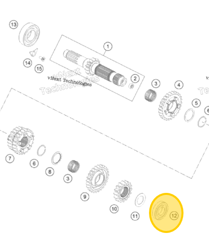 KTM OEM KTM / GasGas / Husqvarna Grooved Ball Bearing TM 16004 C3 - 0625160040
