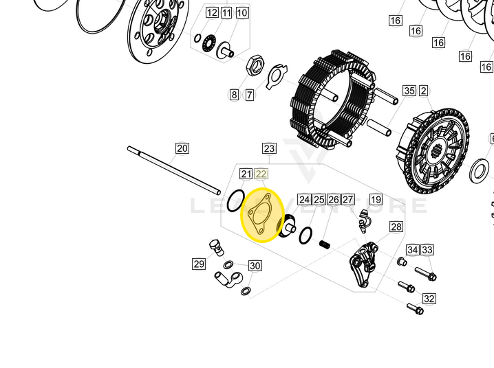 REKLUSE CLUTCH SLAVE GASKET BETA 420-301