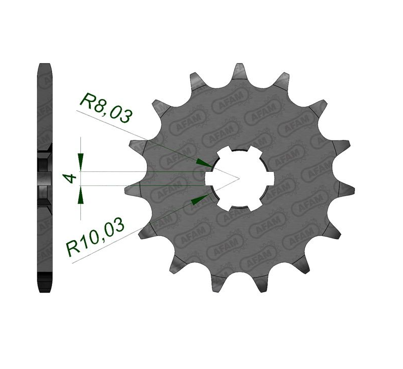 AFAM 12T 420P TTR50 06-10 YAM/KAW