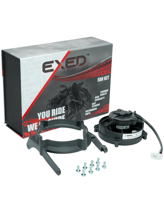 Exed Parts– Original SPAL Radiator Cooling Fan and Mounting Kit for KTM / Husqvarna / GasGas, 2024