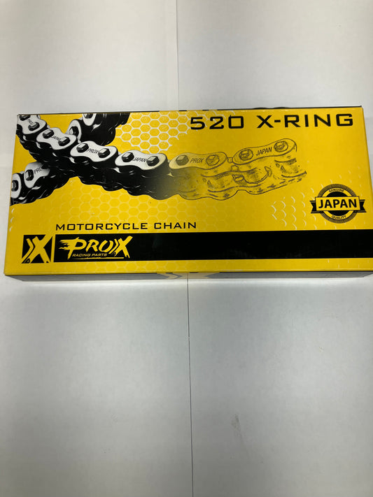 PROX 520 X-RING GOLD CHAIN 120 LINK W/ CLIP LINK 07.RC520120XCG