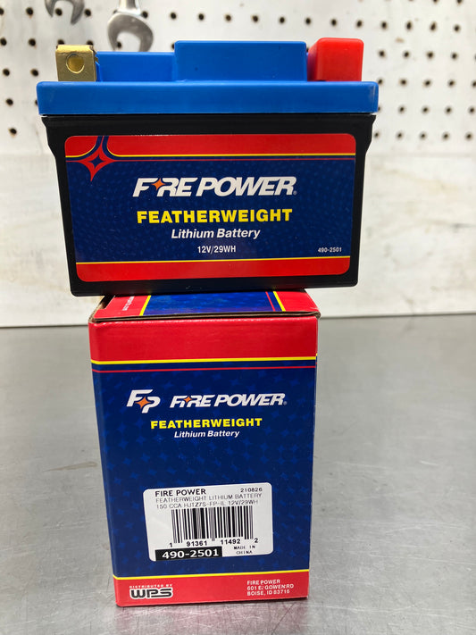 FIRE POWER LITHIUM BATTERY 490-2501 150CCA/ 29WH