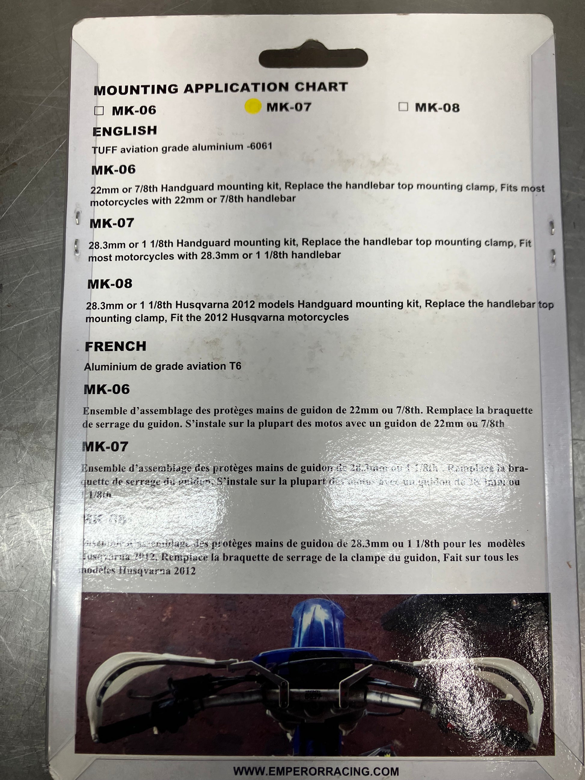 EMPEROR RACING MK-07 HANDGUARD MOUNTING KIT – Triplescycleworks