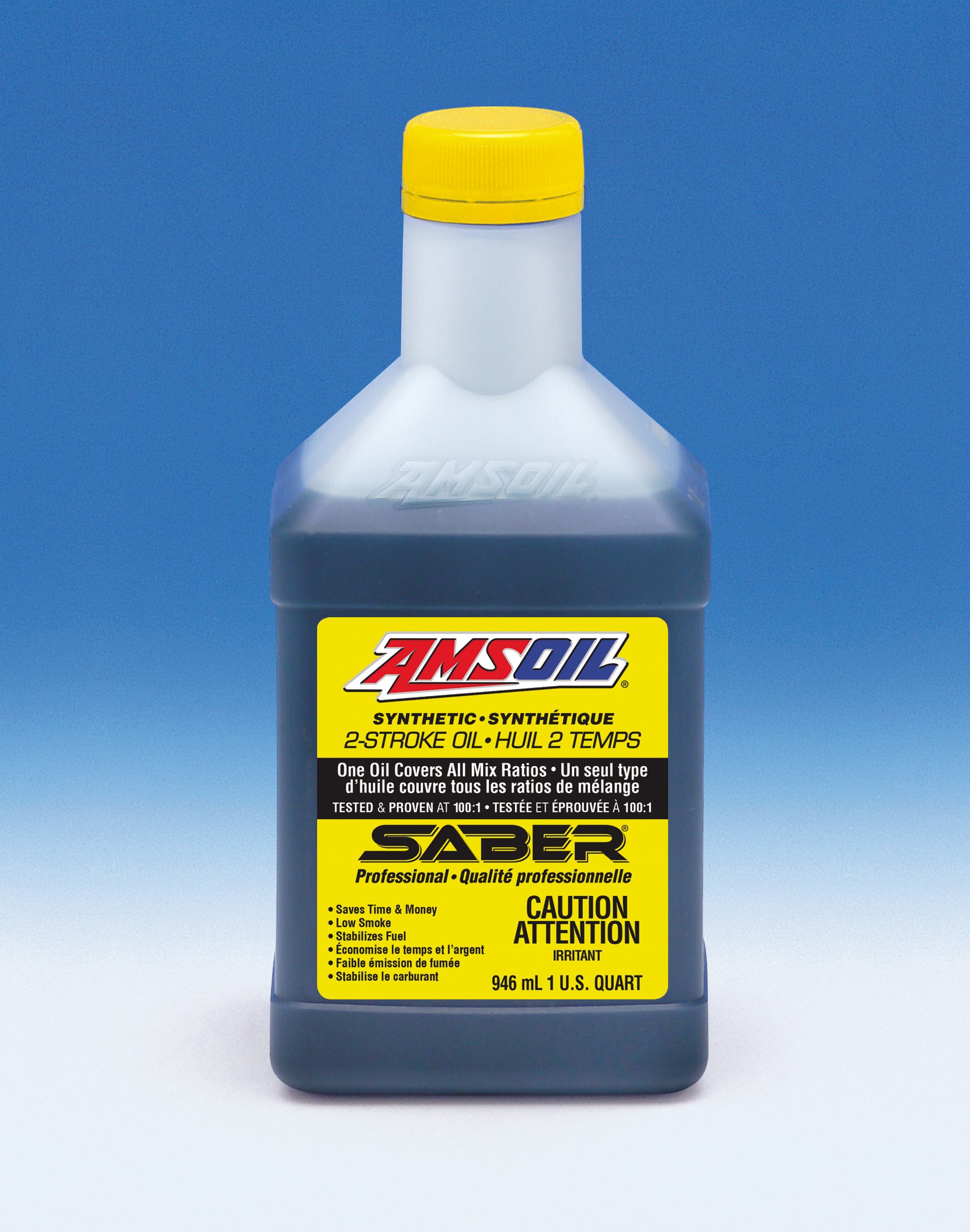 Amsoil Back Label AMSOIL SABER 2T 946ML – Triplescycleworks